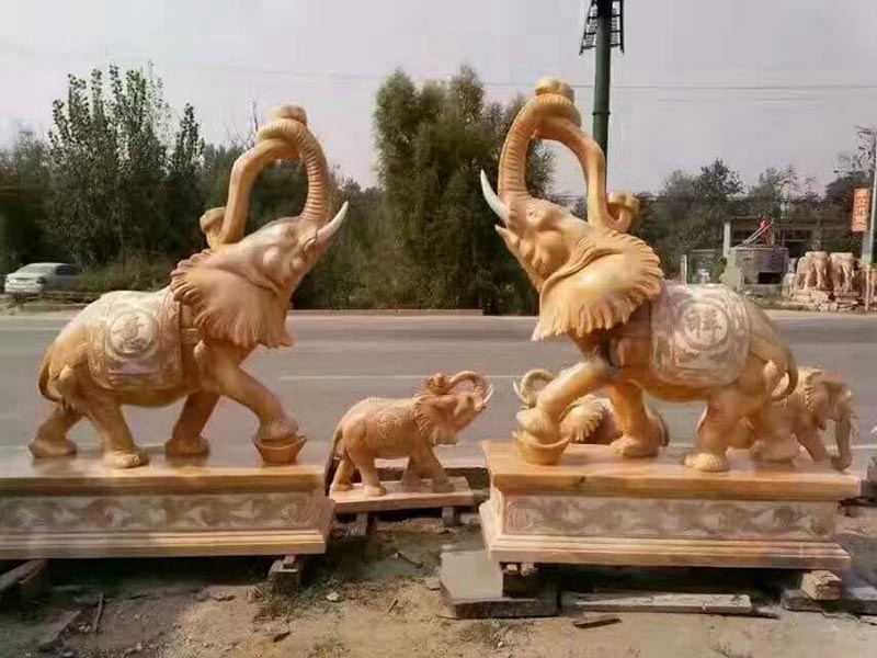 吉祥如意石雕大象[編號(hào)158]