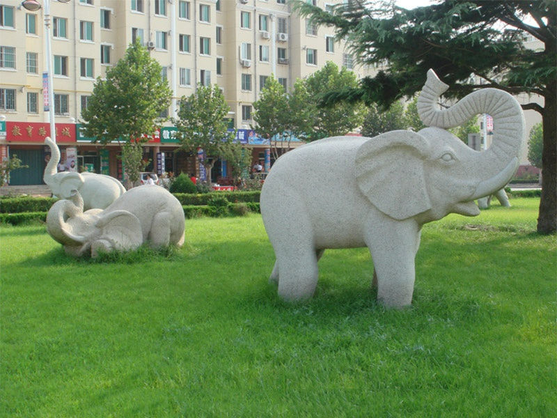 草坪石雕大象[編號(hào)162]