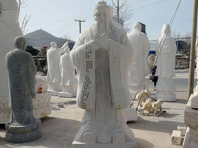 青石石雕孔子[編號(hào)260]