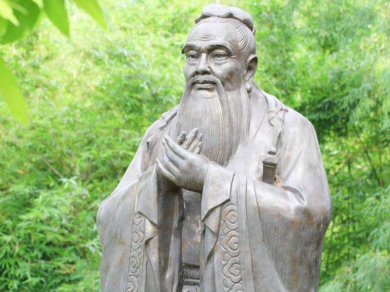 廣場(chǎng)石雕孔子像[編號(hào)258]