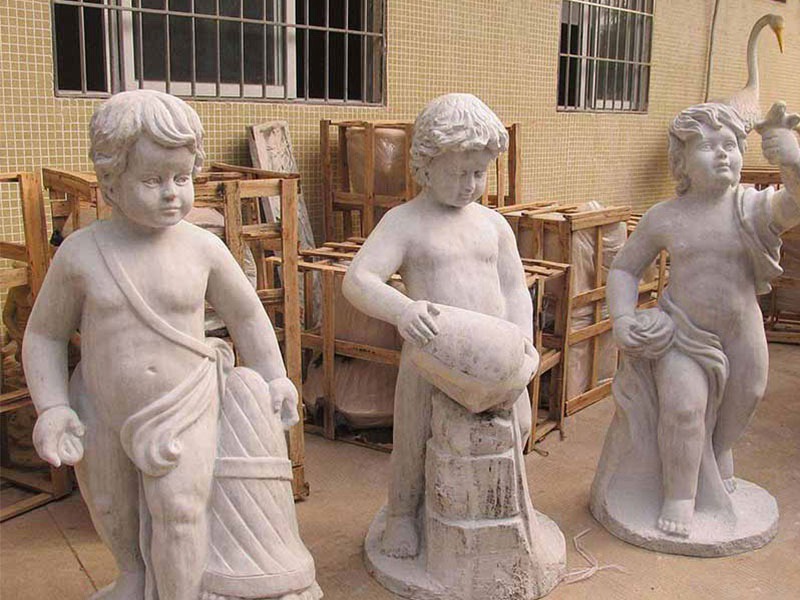 三個小孩石雕[編號297]