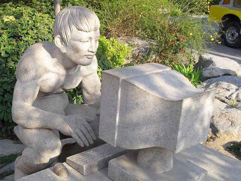 公園石雕人物雕像[編號(hào)295]