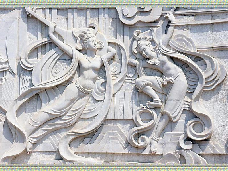 漢白玉石雕人物壁畫[編號230]