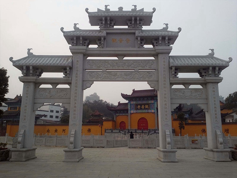 寺廟花崗巖石牌坊山門（編號001）