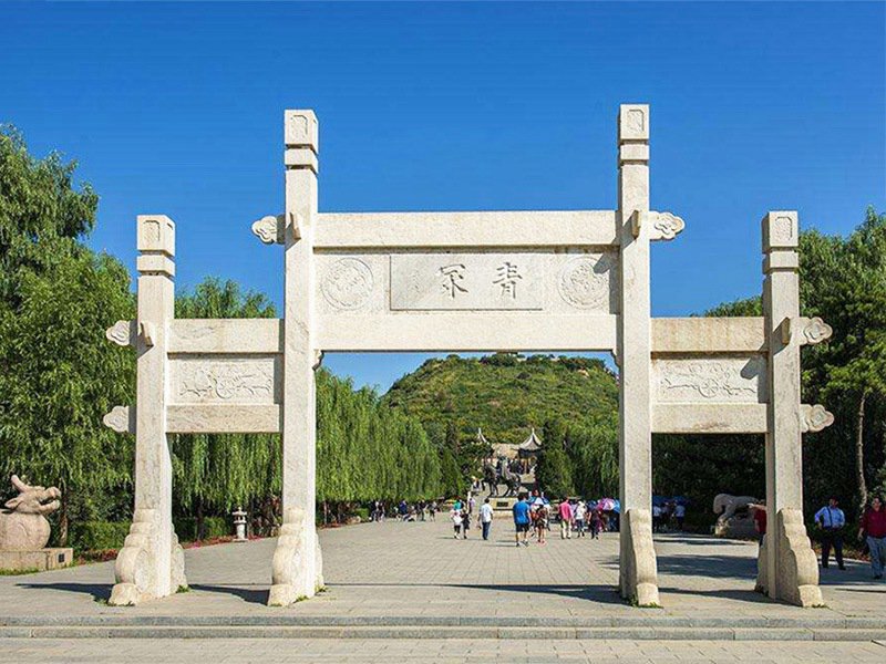 簡易家族祠堂牌坊門樓設(shè)計樣式（編號005）