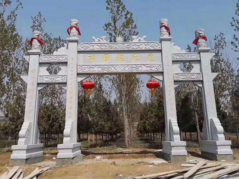 家族祠堂簡單牌坊門樓造型（編號006）