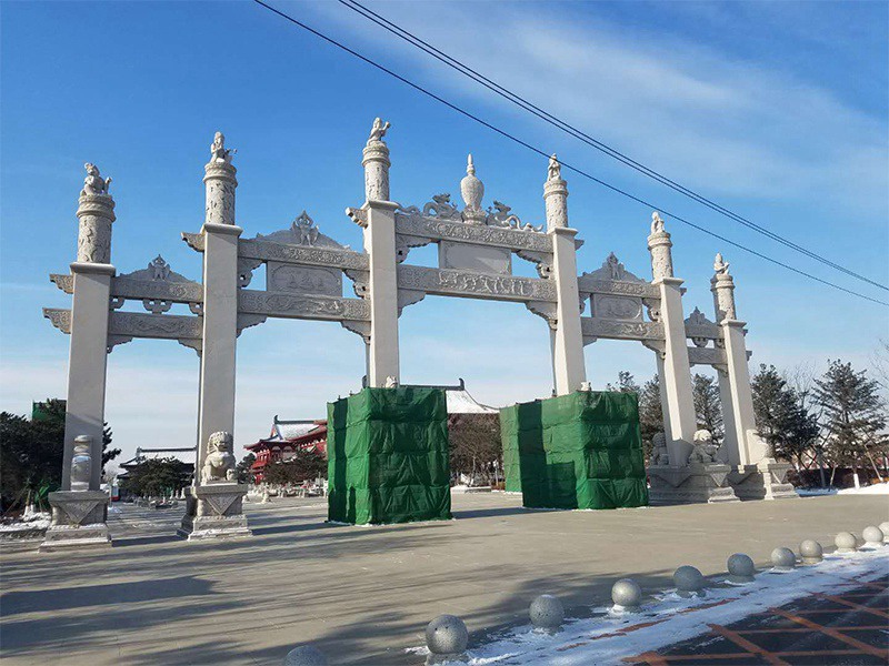 景區(qū)廣場入口石牌坊牌樓（01）