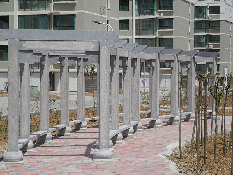 青石小區(qū)石雕長廊