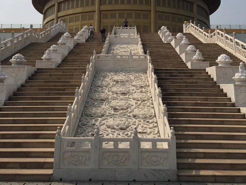 風景名勝區(qū)精美臺階大理石欄桿（編號338）