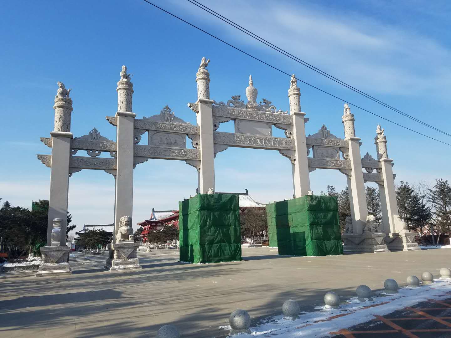 大型景區(qū)花崗巖石門(mén)樓