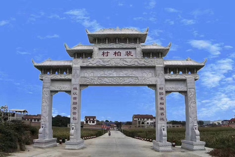 農(nóng)村石門樓修建